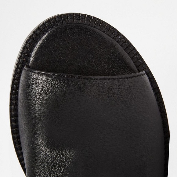 Arachnid Peep Toe Leather Ankle Boots - Picture 3 of 5